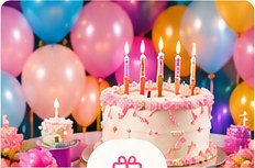 Pastel y decoración de cumpleaños